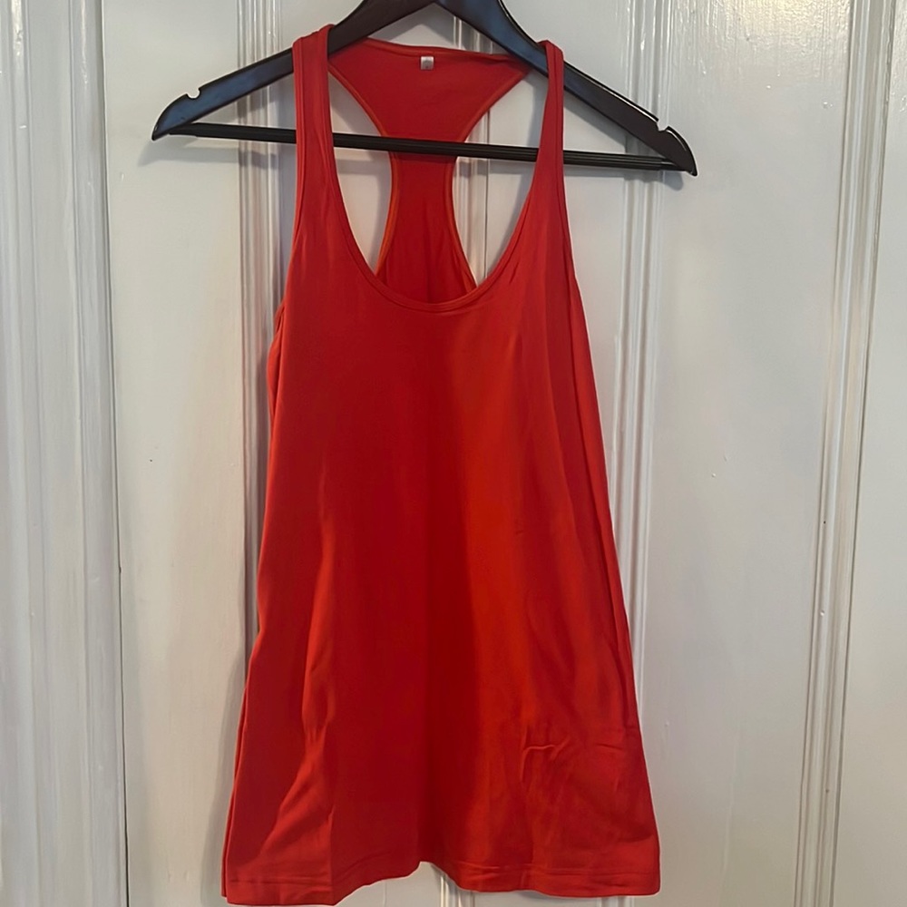 Lululemon Racer Back Run Tank Sz 8 Orange